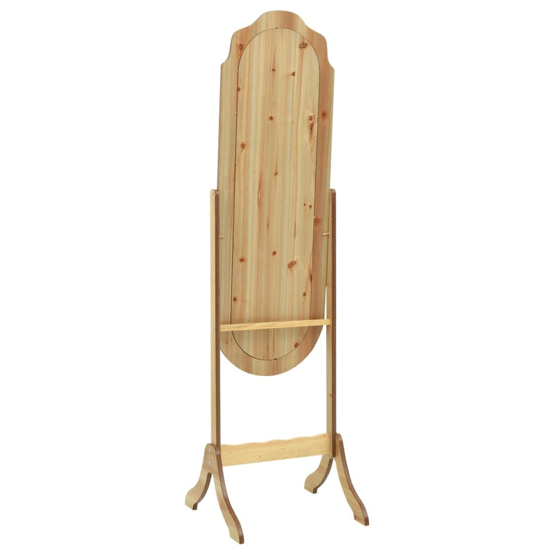 Afbeelding laden in galerijviewer, Vidaxl spiegel vrijstaand 45,5x47,5x160 cm bewerkt hout