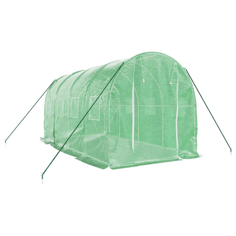 Afbeelding laden in galerijviewer, Vidaxl tuinkas met stalen frame 8 m² 4x2x2 m