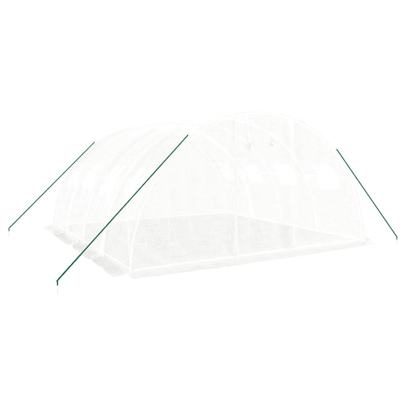 Afbeelding laden in galerijviewer, Vidaxl kas met stalen frame wit 16 m² 4x4x2 m