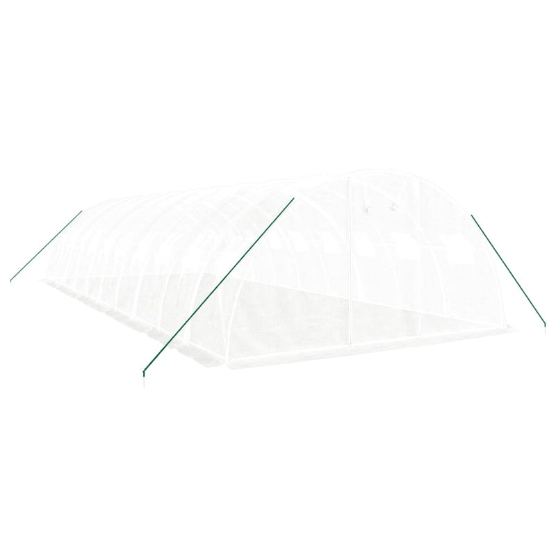 Afbeelding laden in galerijviewer, VidaXL Tuinkas met stalen frame 40 m² 10x4x2 m wit