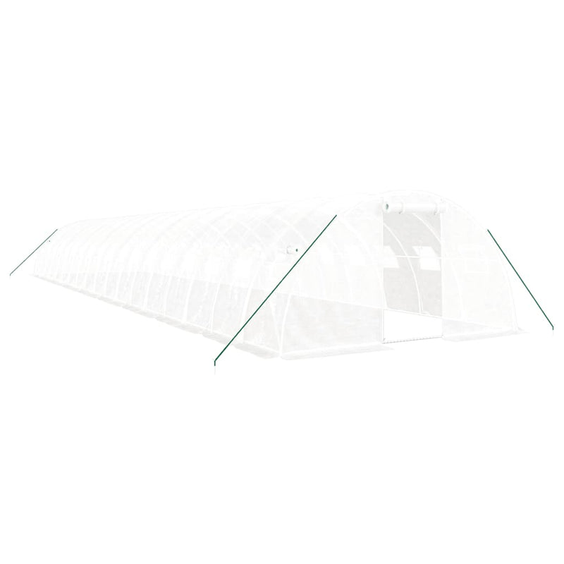 Afbeelding laden in galerijviewer, VidaXL Tuinkas met stalen frame 72 m² 18x4x2 m wit