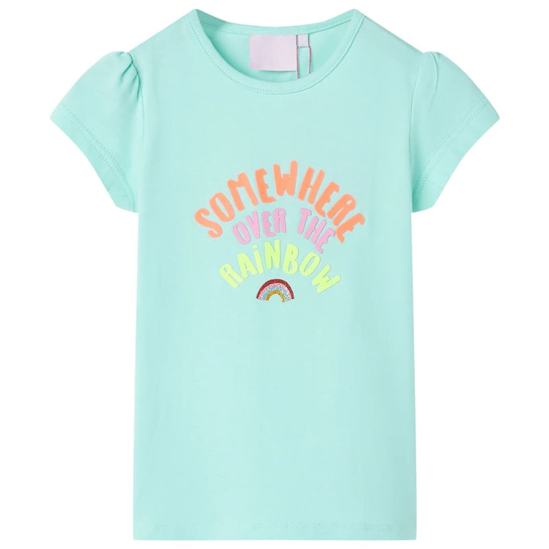 Afbeelding laden in galerijviewer, VidaXL Kindershirt 116 lichtzeeblauw