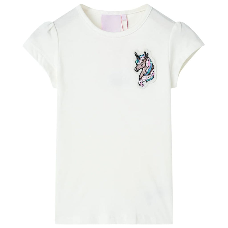 Afbeelding laden in galerijviewer, VidaXL Kindershirt 128 ecru