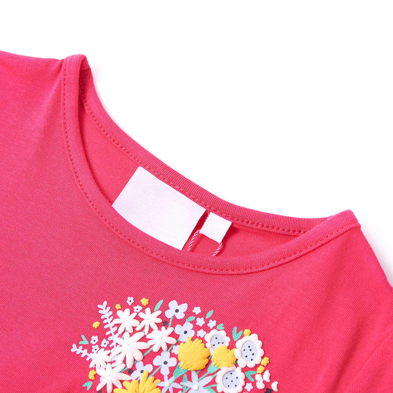 Afbeelding laden in galerijviewer, Vidaxl kindershirt 128 felroze