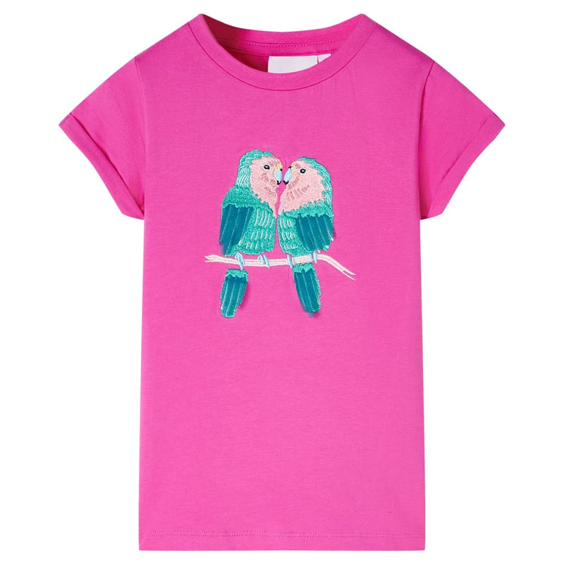 Afbeelding laden in galerijviewer, Vidaxl kindershirt 116 donkerroze