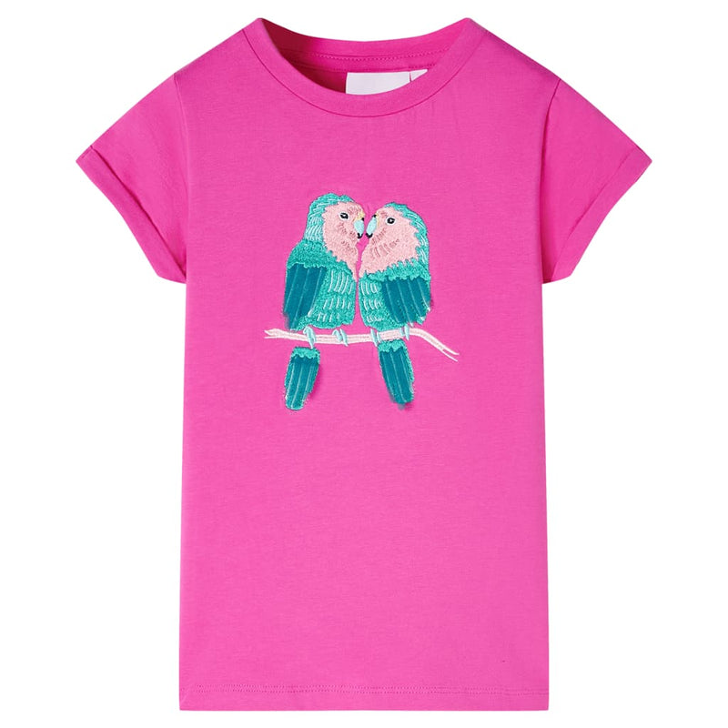 Afbeelding laden in galerijviewer, Vidaxl kindershirt 128 donkerroze