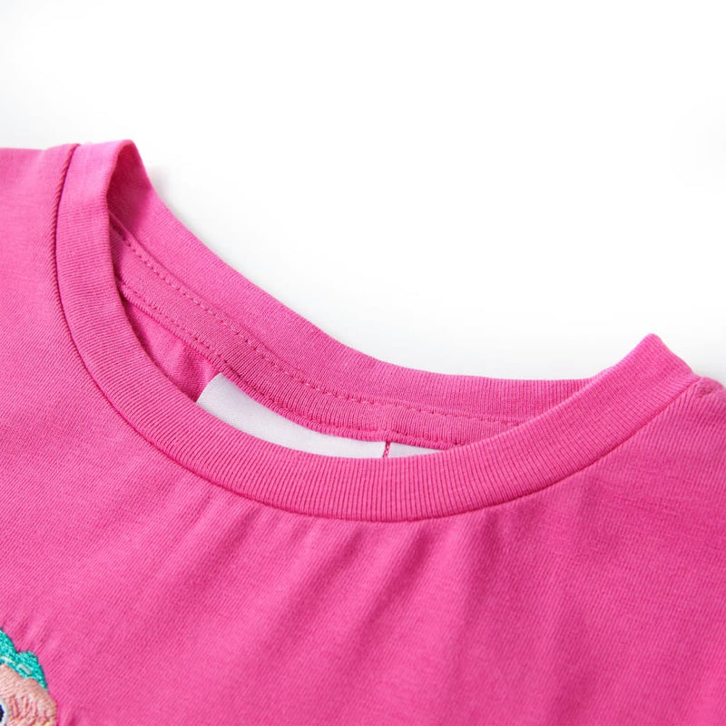 Afbeelding laden in galerijviewer, Vidaxl kindershirt 128 donkerroze