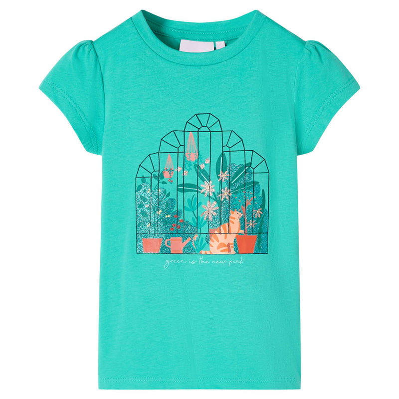 Afbeelding laden in galerijviewer, VidaXL Kindershirt 128 mintkleurig