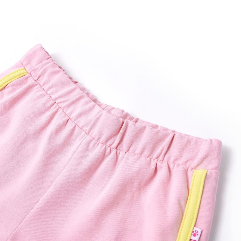 Afbeelding laden in galerijviewer, Vidaxl kindershorts met bies 128 felroze