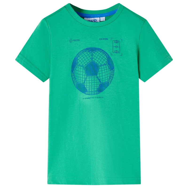 Afbeelding laden in galerijviewer, Vidaxl kindershirt 140 groen