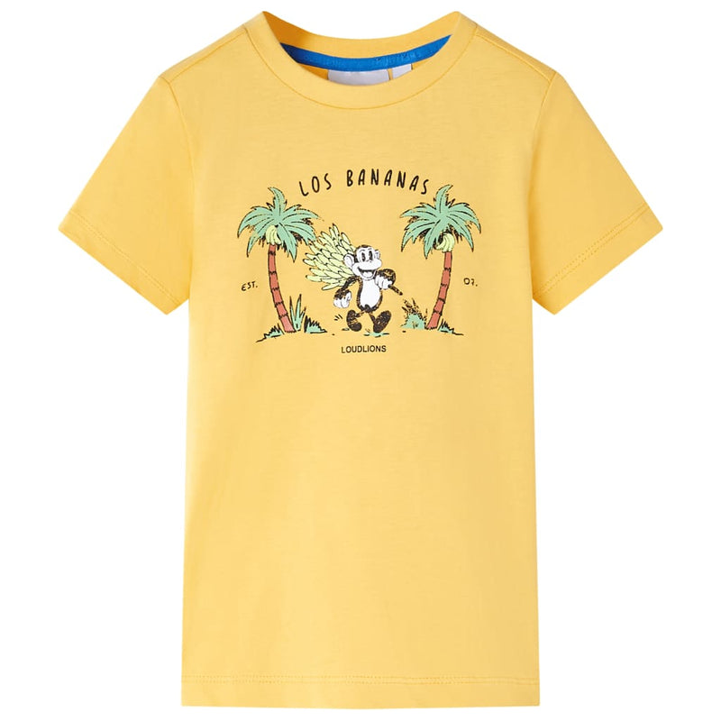 Afbeelding laden in galerijviewer, VidaXL Kindershirt 140 lichtokerkleurig