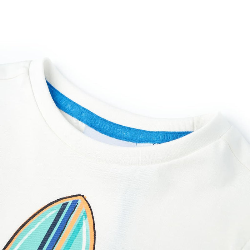 Afbeelding laden in galerijviewer, VidaXL Kindershirt met korte mouwen 92 ecru
