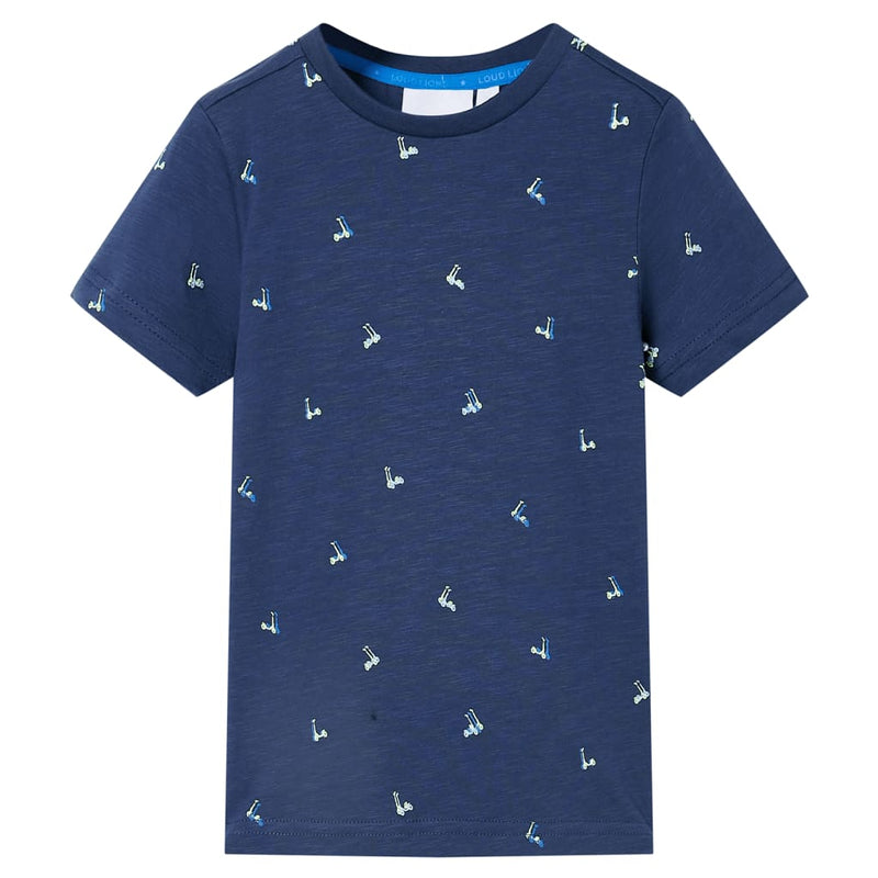 Afbeelding laden in galerijviewer, Vidaxl kindershirt 104 donkerblauw