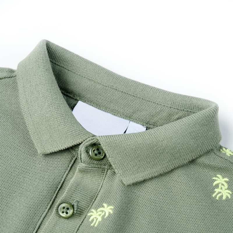Afbeelding laden in galerijviewer, Vidaxl kinderpoloshirt 104 kakikleurig