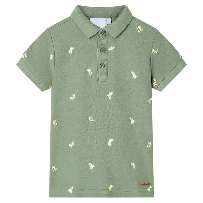 Afbeelding laden in galerijviewer, Vidaxl kinderpoloshirt 128 kakikleurig