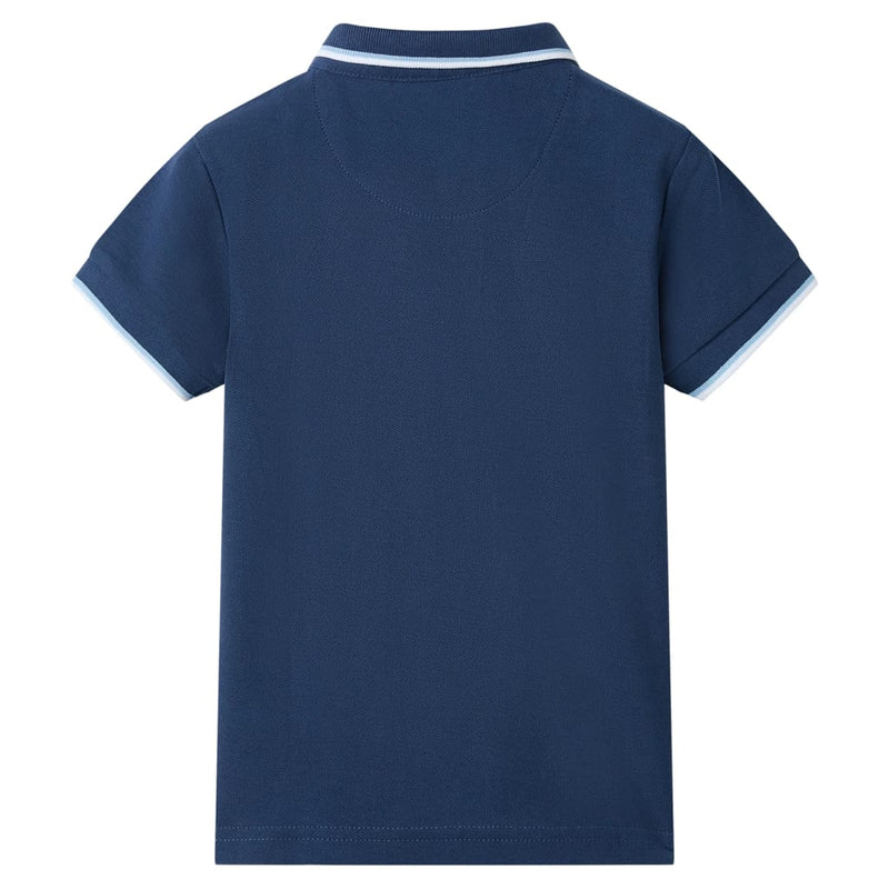 Afbeelding laden in galerijviewer, VidaXL Kinderpoloshirt 140 donkerblauw