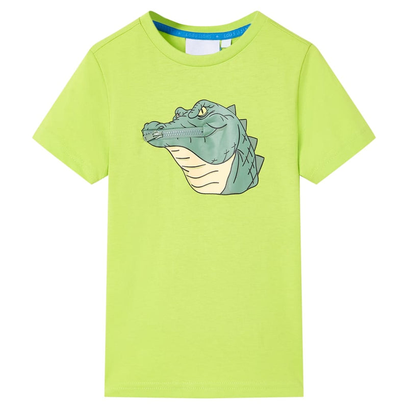 Afbeelding laden in galerijviewer, Vidaxl kindershirt 128 limoengroen