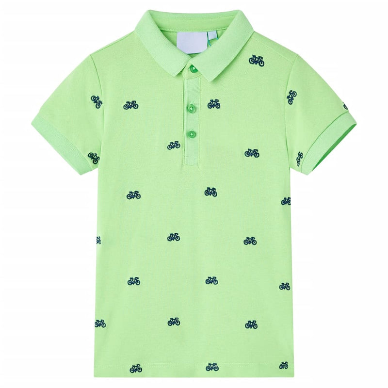 Afbeelding laden in galerijviewer, Vidaxl kinderpoloshirt 116 neongroen