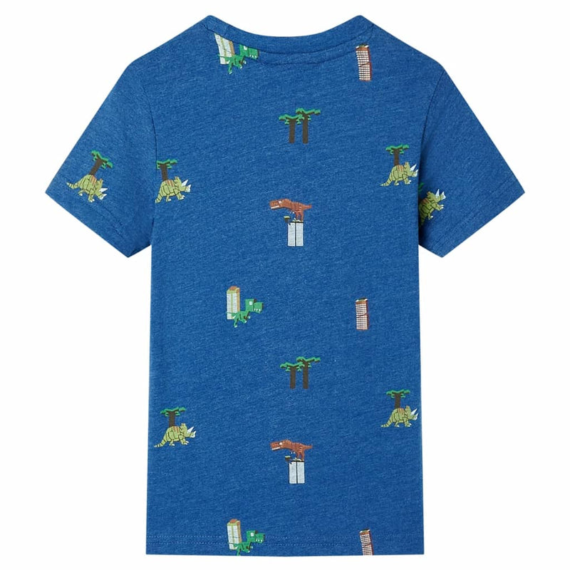 Afbeelding laden in galerijviewer, VidaXL Kindershirt 116 gemêleerd donkerblauw