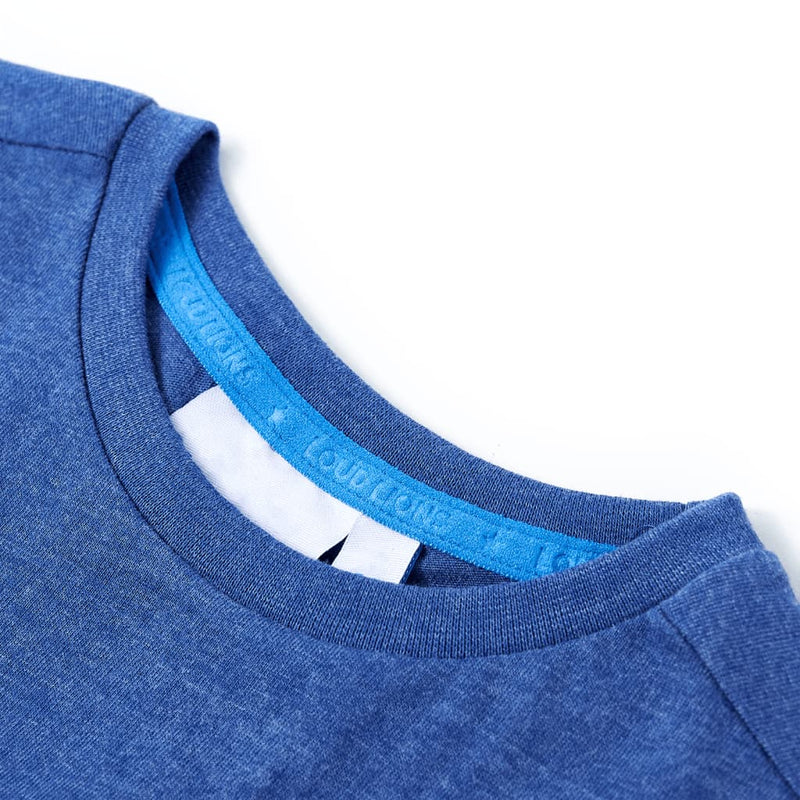 Afbeelding laden in galerijviewer, VidaXL Kindershirt 104 gemêleerd donkerblauw