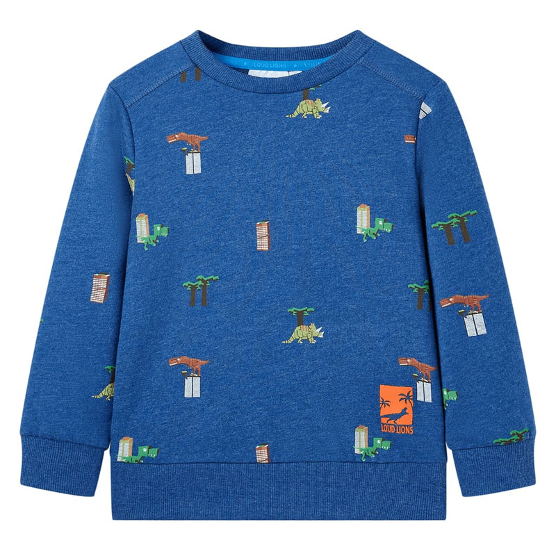 Afbeelding laden in galerijviewer, Vidaxl kindertrui 116 gemêleerd donkerblauw
