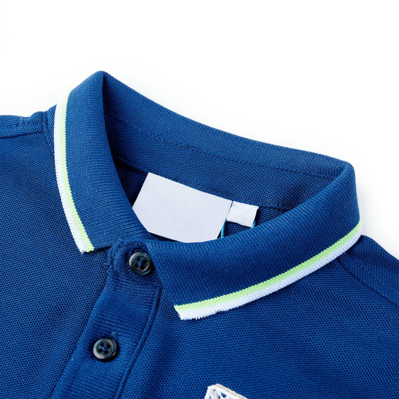 Afbeelding laden in galerijviewer, VidaXL Kinderpoloshirt 92 donkerblauw