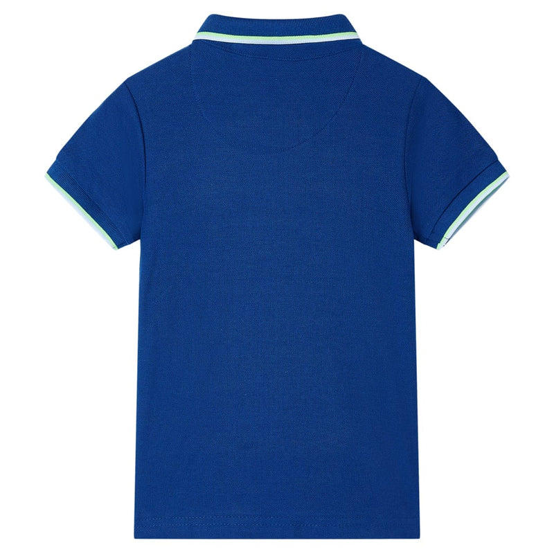 Afbeelding laden in galerijviewer, Vidaxl kinderpoloshirt 128 donkerblauw