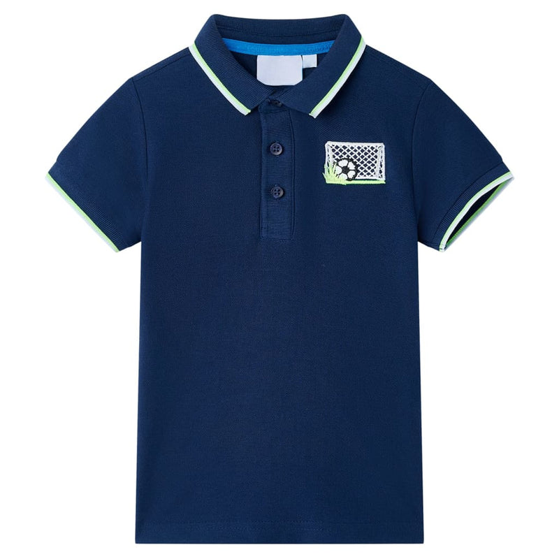 Afbeelding laden in galerijviewer, VidaXL Kinderpoloshirt 104 marineblauw