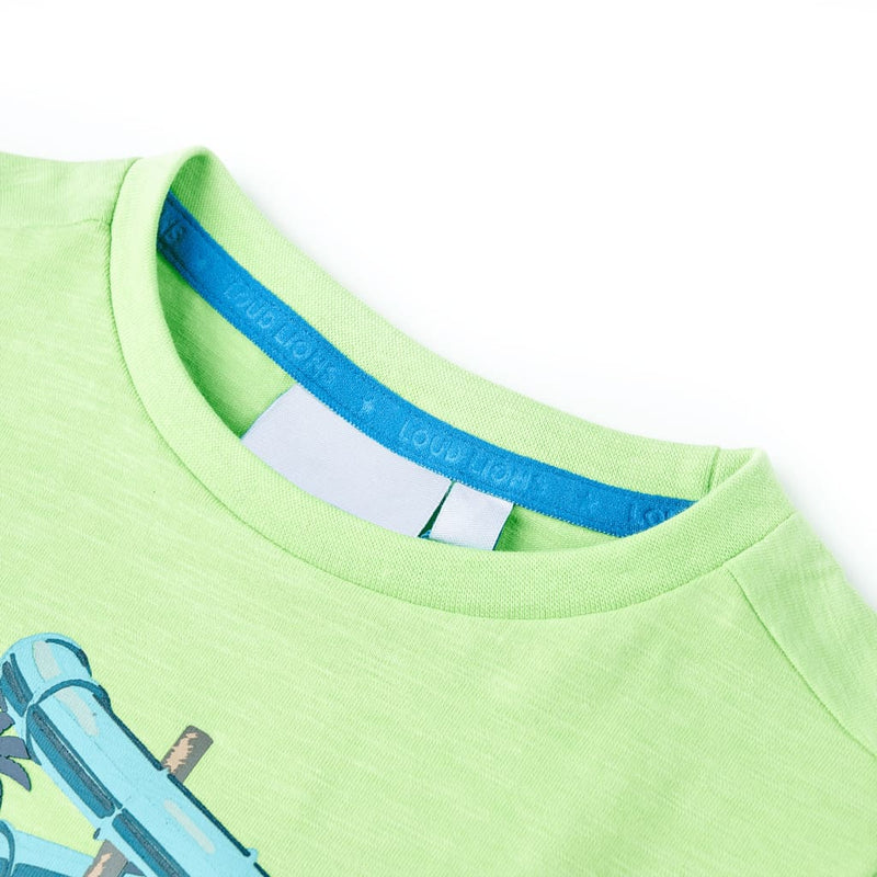 Afbeelding laden in galerijviewer, Vidaxl kindershirt 128 neongroen