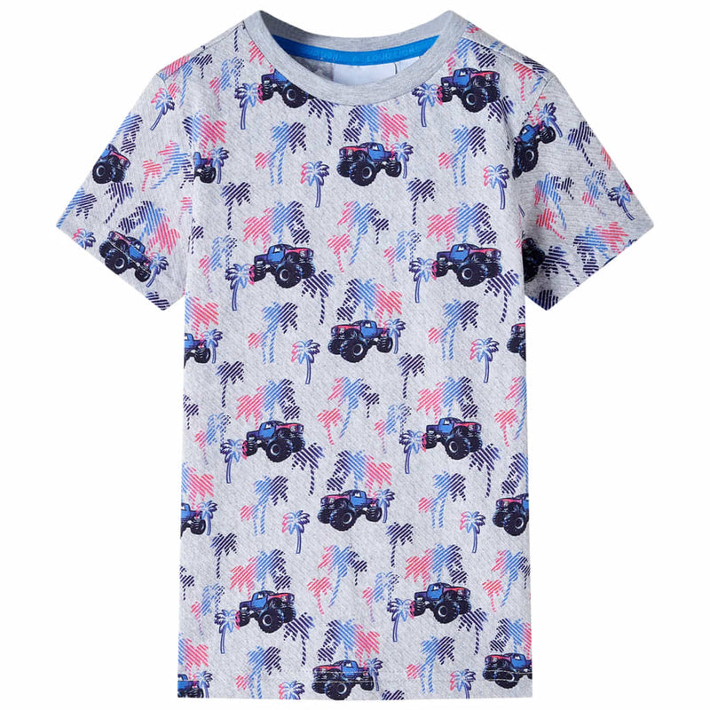 Afbeelding laden in galerijviewer, VidaXL Kindershirt 116 gemêleerd grijs
