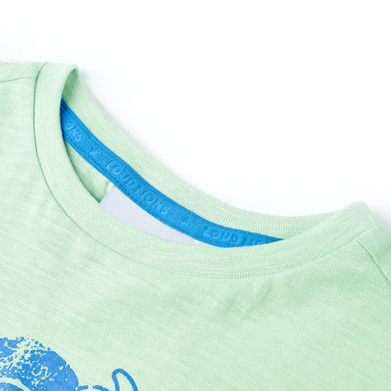 Afbeelding laden in galerijviewer, Vidaxl kindershirt 128 lichtgroen