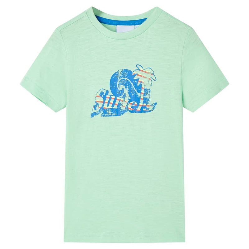 Afbeelding laden in galerijviewer, Vidaxl kindershirt 140 lichtgroen