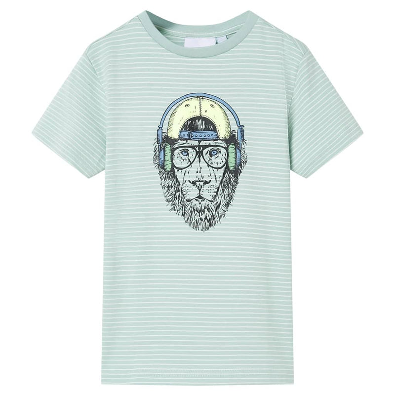 Afbeelding laden in galerijviewer, Vidaxl kindershirt met strepen 128 lichtmint