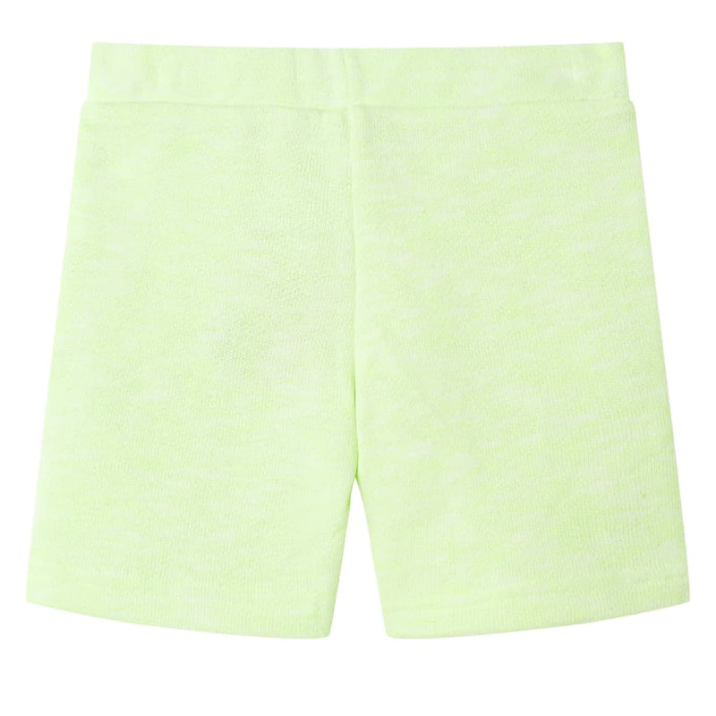 Afbeelding laden in galerijviewer, VidaXL Kindershorts met trekkoord 92 neongeel