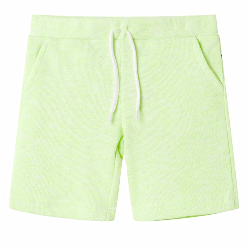Afbeelding laden in galerijviewer, VidaXL Kindershorts met trekkoord 128 neongeel