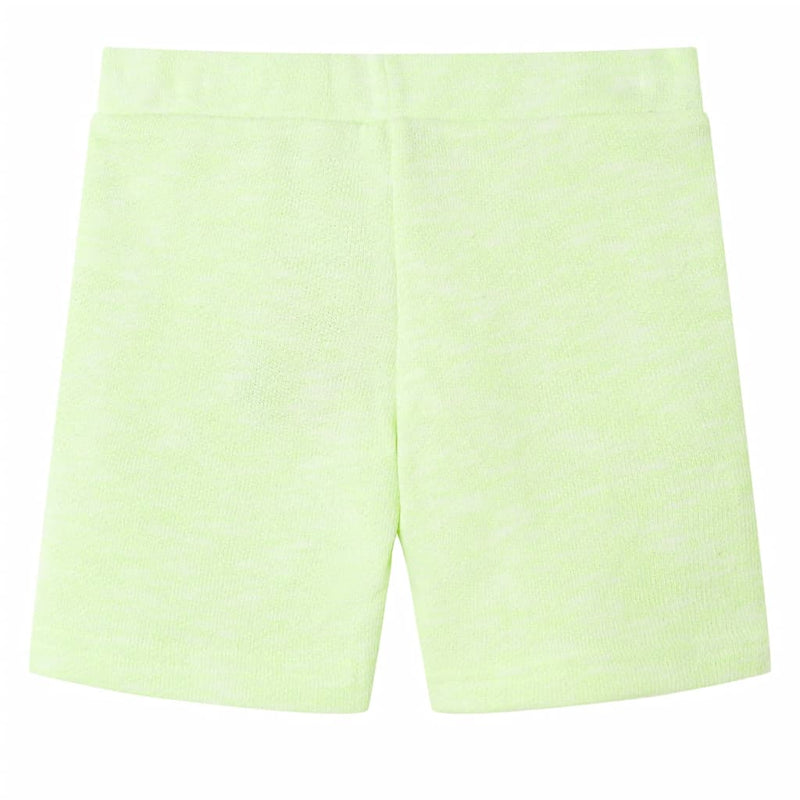 Afbeelding laden in galerijviewer, VidaXL Kindershorts met trekkoord 128 neongeel