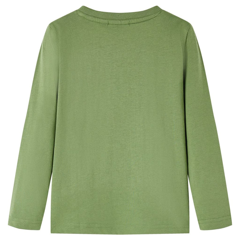 Afbeelding laden in galerijviewer, Vidaxl kindershirt met lange mouwen 116 lichtkakikleurig