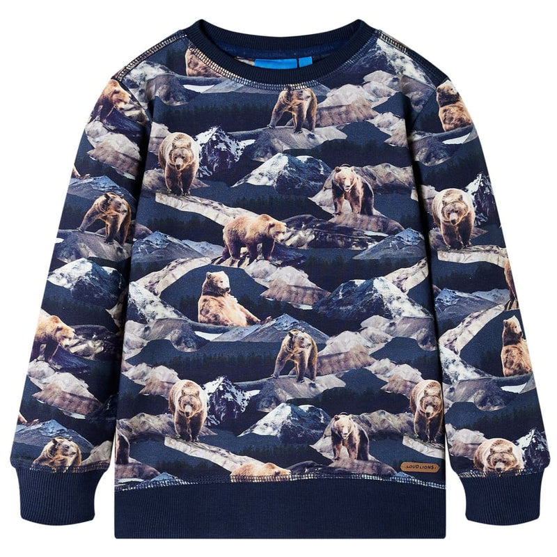 Afbeelding laden in galerijviewer, VidaXL Kindertrui 92 marineblauw
