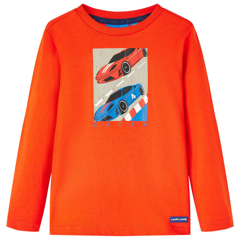 Afbeelding laden in galerijviewer, Vidaxl kindershirt met lange mouwen 104 felroranje