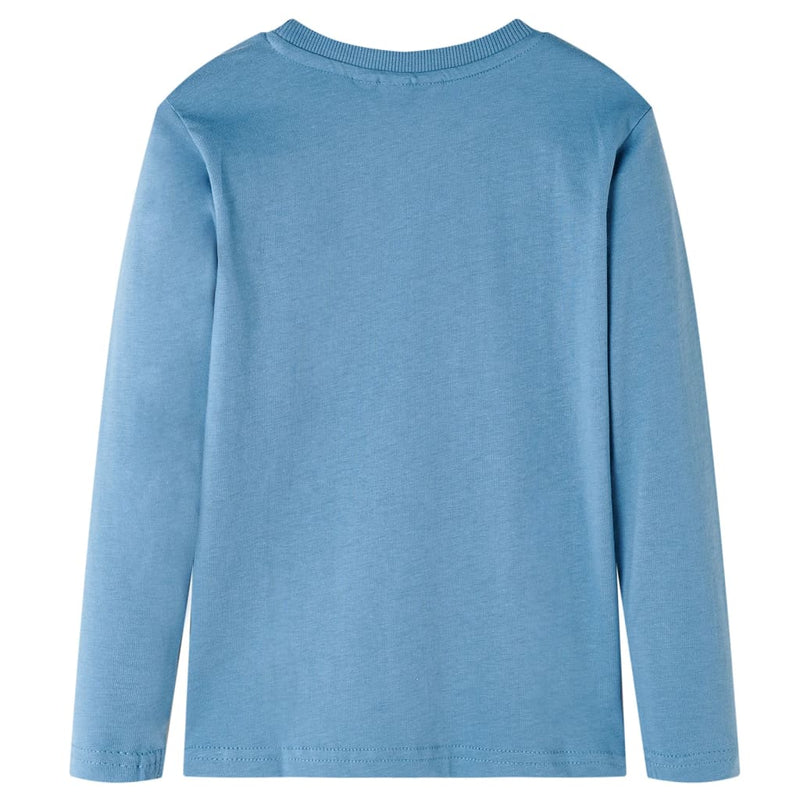 Afbeelding laden in galerijviewer, Vidaxl kindershirt met lange mouwen 104 medium blauw
