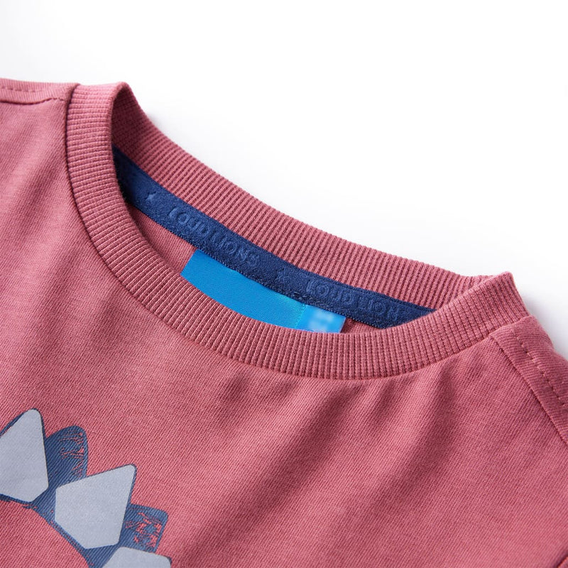 Afbeelding laden in galerijviewer, VidaXL Kindershirt met lange mouwen 92 donkerrood