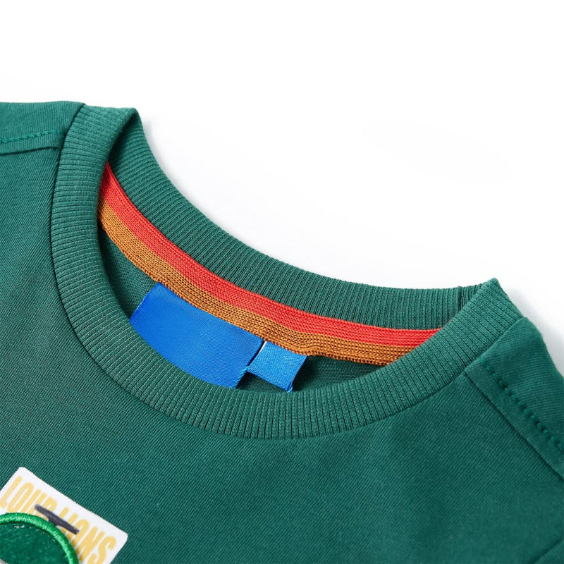 Afbeelding laden in galerijviewer, Vidaxl kindershirt met lange mouwen 140 groen