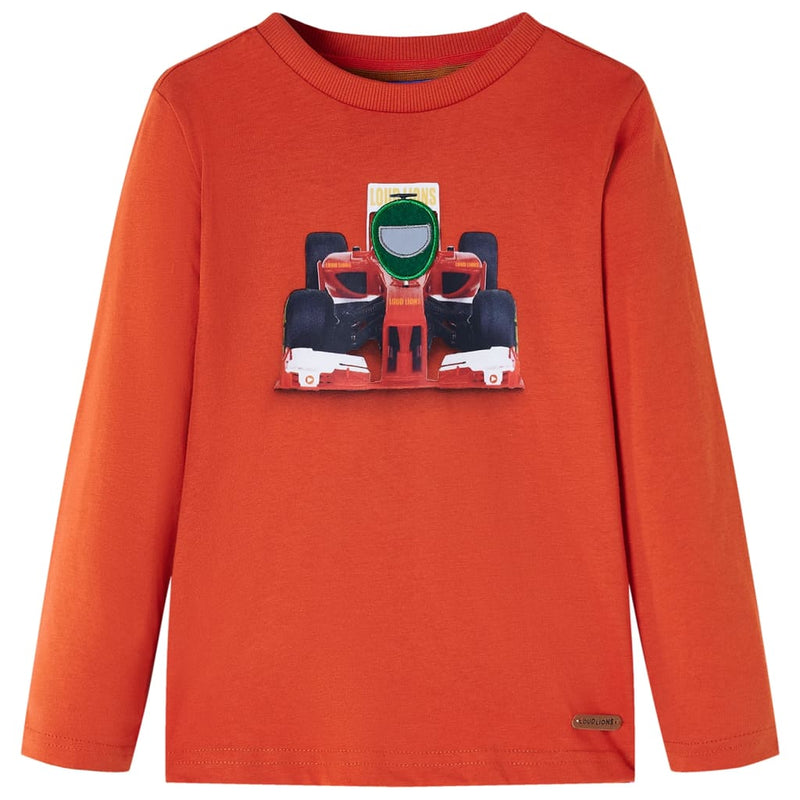 Afbeelding laden in galerijviewer, VidaXL Kindershirt met lange mouwen 128 oranje