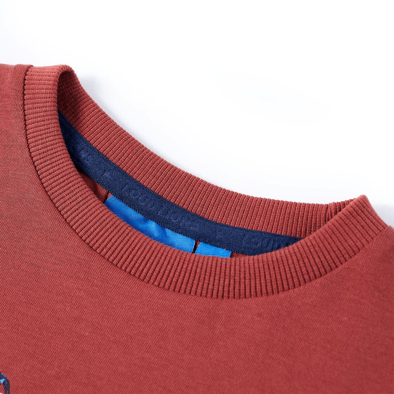 Afbeelding laden in galerijviewer, Vidaxl kindershirt met lange mouwen 140 roodbruin