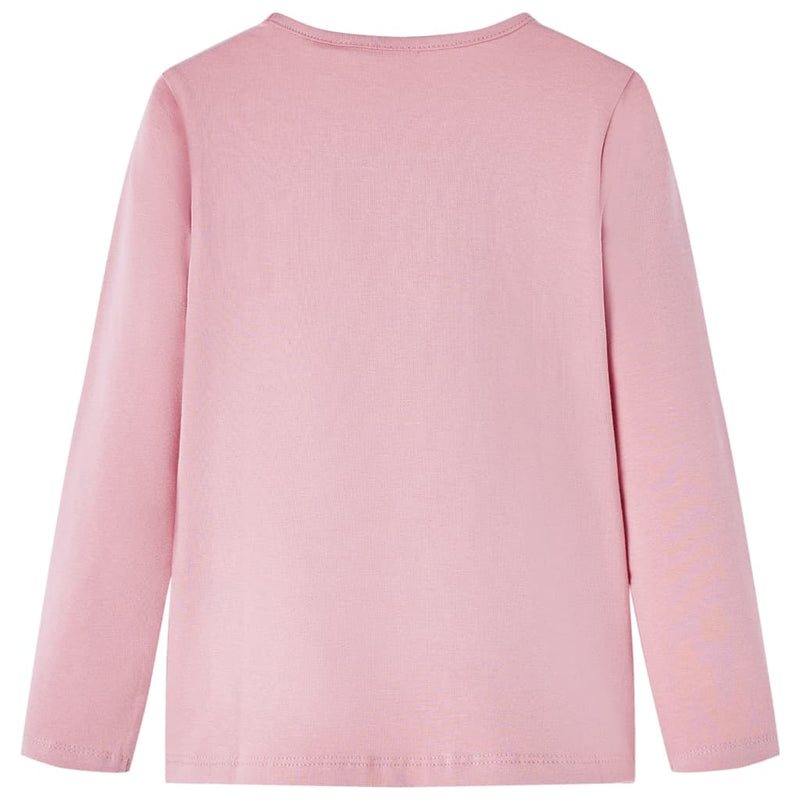 Afbeelding laden in galerijviewer, Vidaxl kindershirt met lange mouwen 128 lichtroze