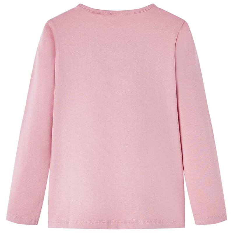 Afbeelding laden in galerijviewer, Vidaxl kindershirt met lange mouwen 128 lichtroze