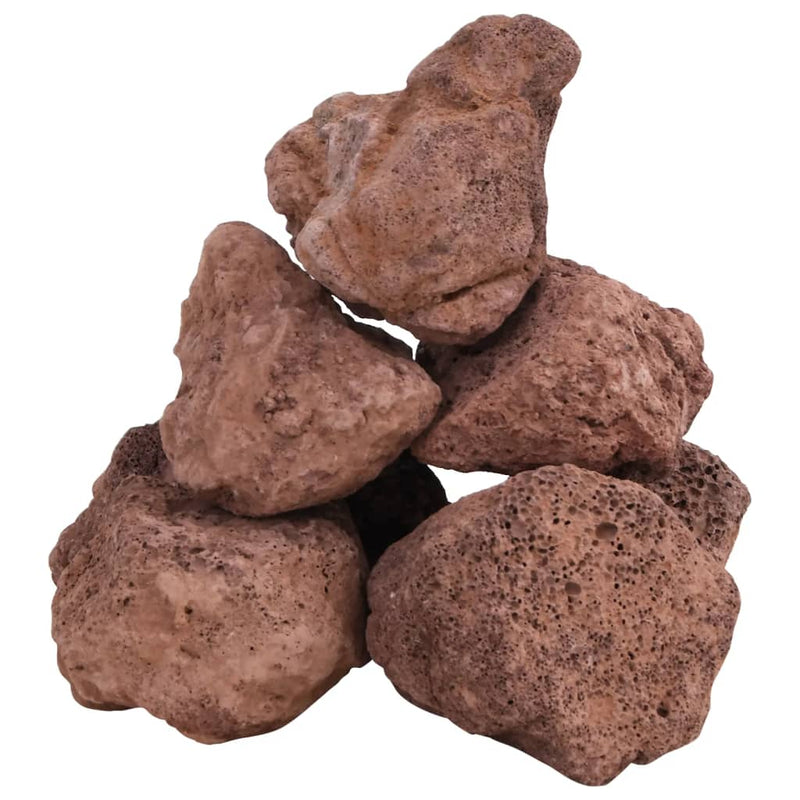 Afbeelding laden in galerijviewer, Vidaxl lavastenen 25 kg 10-30 cm rood