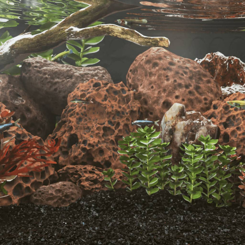 Afbeelding laden in galerijviewer, Vidaxl lavastenen 25 kg 10-30 cm rood