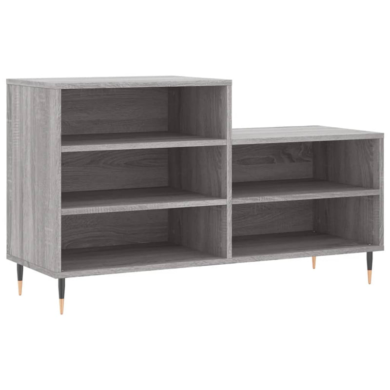Afbeelding laden in galerijviewer, Vidaxl schoenenkast 102x36x60 cm bewerkt hout sonoma grijs