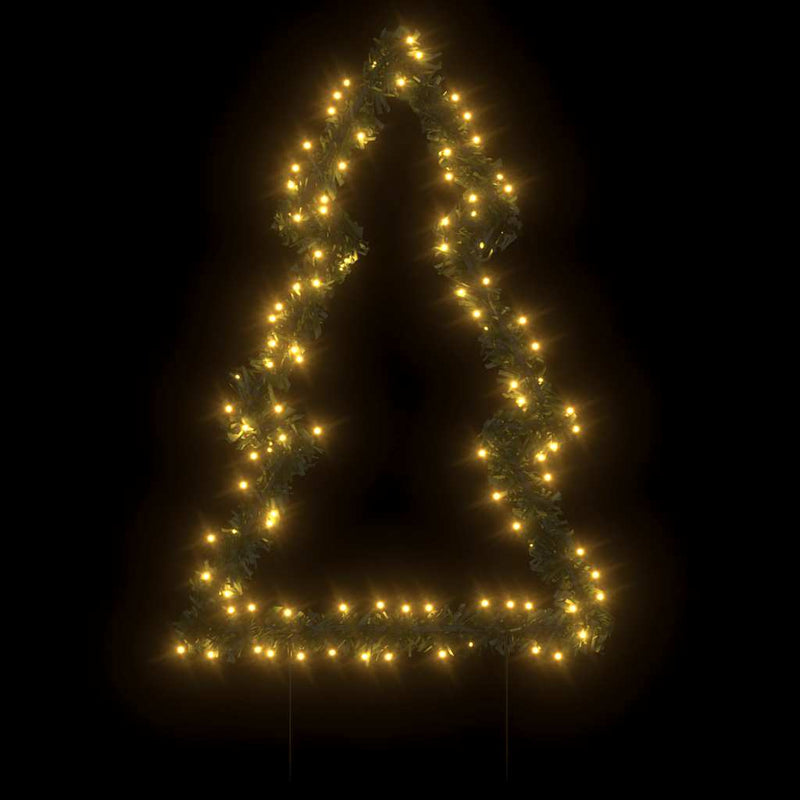 Afbeelding laden in galerijviewer, Vidaxl kerstverlichting met grondpinnen boom 115 led's 90 cm